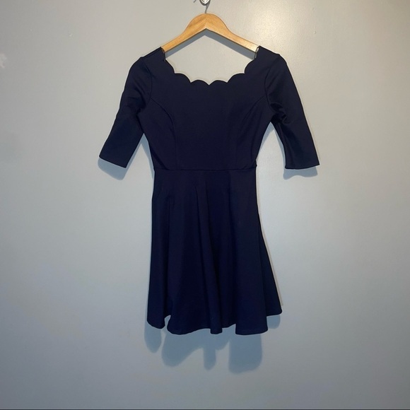 Lulus Scalloped Neckline Mini Dress - Picture 1 of 6